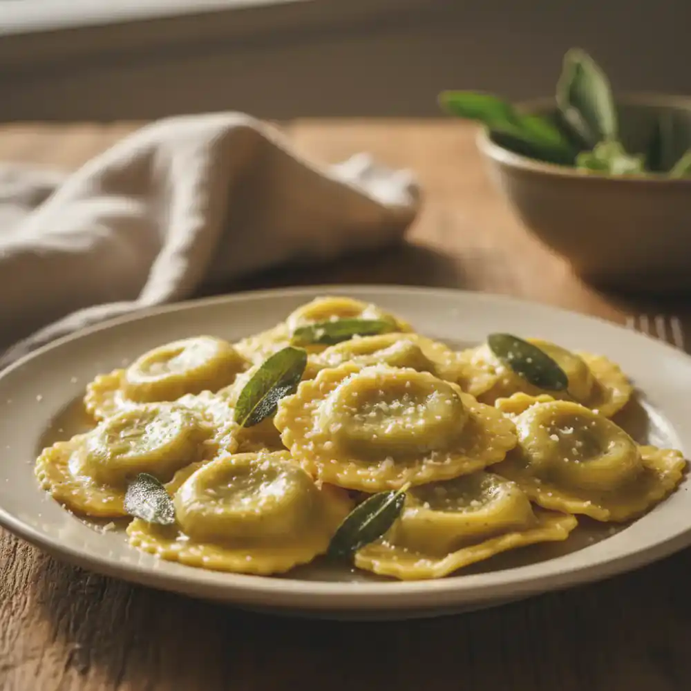 Handmade ravioli