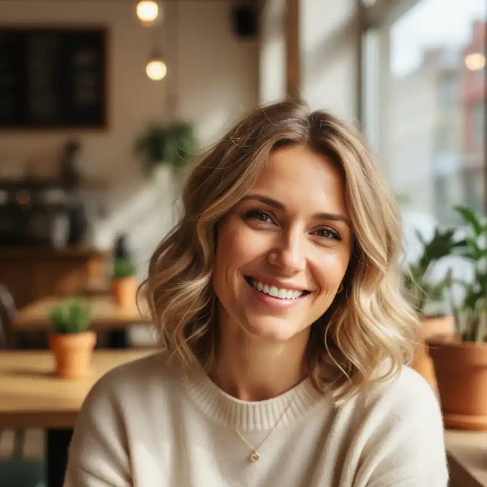 Portrait of a smiling customer
